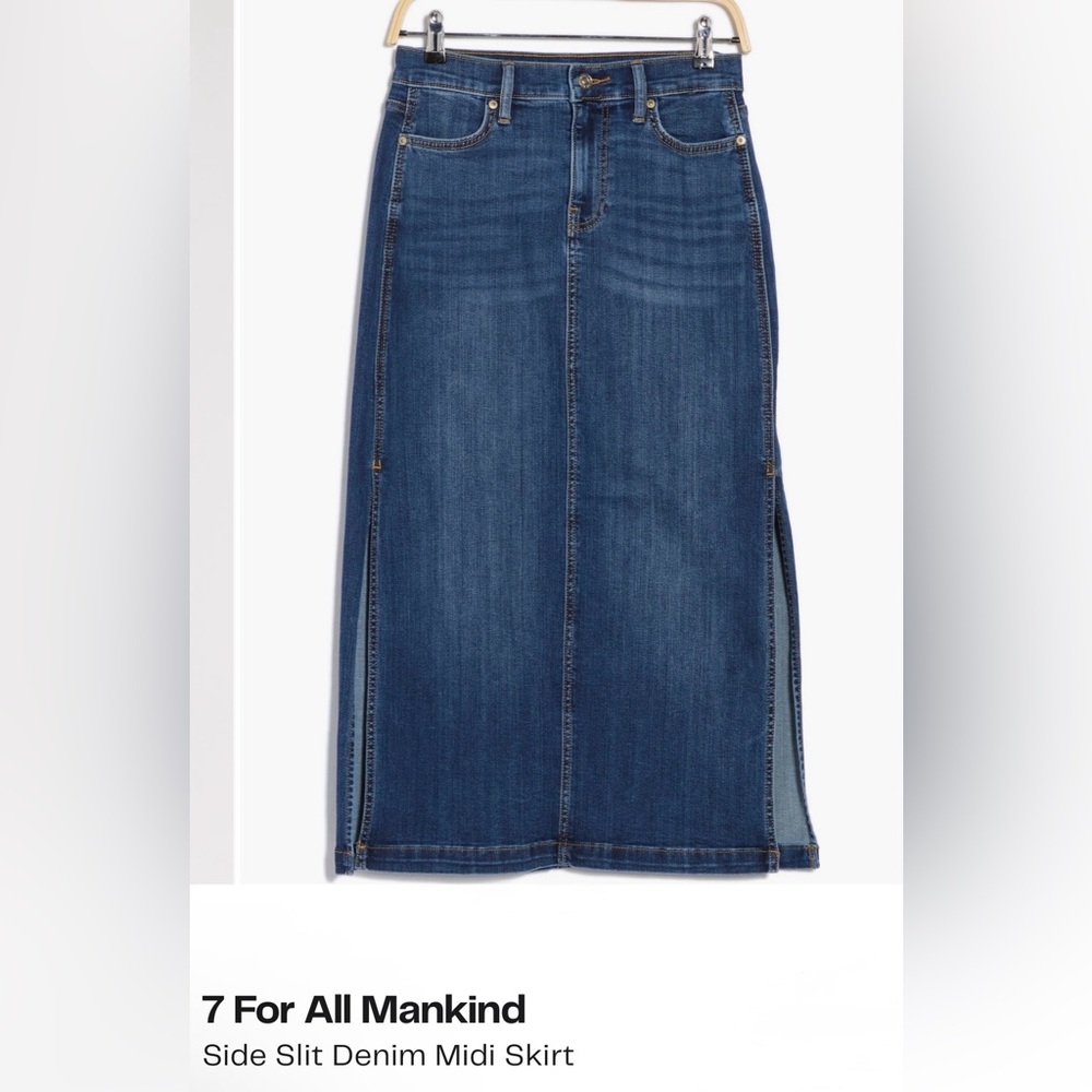 7 For All Mankind Women's Denim Pencil Skirt Wayne